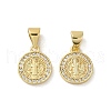 Rack Plating Brass with Cubic Zirconia Pendant KK-Q795-22G-1