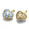 Brass Enamel Pendants KK-N237-001-NF-2