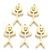 Ion Plating(IP) 201 Stainless Steel Pendants STAS-N098-134LG-2