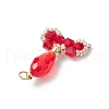 Transparent Glass Pendants PALLOY-MZ00725-03-3