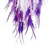 Iron Woven Web/Net with Feather Pendant Decorations AJEW-B017-14-4