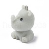 Flocky Opaque Resin Pendants RESI-G105-02E-1