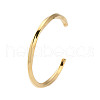 Stainless Steel Twist Open Cuff Bangles for Women BJEW-L689-02G-1