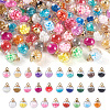 Transparent Glass Globe Pendants GLAA-TA0003-07-2