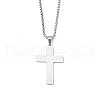 201 Stainless Steel Pendant Necklaces for Man NJEW-Q336-03C-P-1