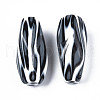 Two Tone Acrylic Beads OACR-S038-014-2