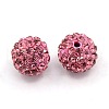 10MM Polymer Clay Grade A Rhinestone Pave Disco Ball Beads X-RB-H258-10MM-209-1