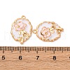 Brass Enamel Pendants KK-Z112-18G-01-3