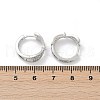 Brass Clear Cubic Zirconia Hoop Earrings EJEW-Q016-01P-3