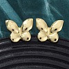 Brass Stud Earrings EJEW-H158-05A-G-2