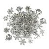 60Pcs 10 Styles Tibetan Style Alloy Pendants FIND-FS0002-21-3
