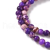 Dyed Natural Regalite/Imperial Jasper/Sea Sediment Jasper Beads Strands G-B124-C05-07-3