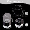 Acrylic Earring Display Stands Cube EDIS-WH0032-16A-2