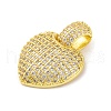 Brass Pendants with Cubic Zirconia KK-D536-04G-2