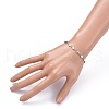 Tarnish Resistant 304 Stainless Steel Heart Link Chain Bracelets BJEW-JB05615-5