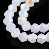 Imitation Jade Electroplate Glass Beads Strands EGLA-A039-J2mm-L06-3