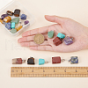 SUNNYCLUE 21 Pcs 7 Colors Red Rainbow Jasper & Topaz Jade & Tiger Eye & Green Aventurine & Blue Spot Stone & Amethyst & Turquoise Pendants G-SC0002-18P-3