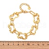 304 Stainless Steel Oval Link Chain Bracelets for Women BJEW-S173-02B-G-3