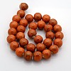 Handmade Fancy Antique Glazed Porcelain Ceramic Round Beads Strands PORC-L019-8mm-03-2