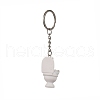 Alloy with PVC Plastic Cute Keychain KEYC-Z006-02P-B-2