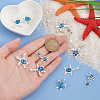   10Pcs 5 Styles Zinc Alloy Enamel Pendants FIND-PH0022-12-3