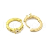 Brass Micro Pave Cubic Zirconia Hoop Earring EJEW-C088-24G-01-2