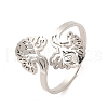304 Stainless Steel Open Cuff Rings RJEW-Q808-09P-1
