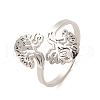 Non-Tarnish 304 Stainless Steel Open Cuff Rings RJEW-Q808-09P-1