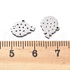 201 Stainless Steel Charms STAS-V001-01-3