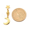 Round Brass Magnetic Clasps with Loops FIND-JF00095-01-4