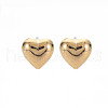 Heart Stud Earrings for Women EJEW-S213-02B-01G-RS-1