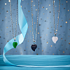   Natural & Synthetic Mixed Gemstone Pendants G-PH0001-30P-4