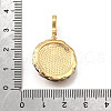 Brass Micro Pave Cubic Zirconia & Enamel Pendants KK-R222-09G-01-3