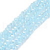 Electroplate Glass Beads Strands EGLA-A044-J3mm-B04-1