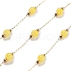 Handmade Round Dyed Natural Malaysia Jade Beaded Chains CHS-P019-08G-D-1