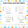 SUNNYCLUE 800Pcs 2 Styles ABS Plastic Imitation Pearl Beads KY-SC0002-29-2