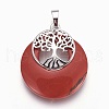 Natural Red Jasper Pendants G-F573-C16-2