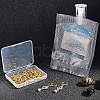 Brass Huggie Hoop Earring Findings KK-BC0005-28G-8