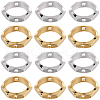 SUNNYCLUE 60Pcs 2 Colors Brass Bead Frames KK-SC0004-63-1