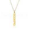 304 Stainless Steel Word Constellation Pendant Necklaces FS-WGAAB2A-12-2