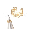 Hollow Flower Alloy Cuff Bangle & Cuff Ring Sets FS-WG3E984-02-3