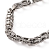Tarnish Resistant Vacuum Plating 201 Stainless Steel 8 Link Chain Bracelets BJEW-B078-70P-2