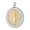 304 Stainless Steel Pendants STAS-S162-03GP-1