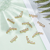 ARRICRAFT 10Pcs 2 Styles Brass Micro Pave Cubic Zirconia Chandelier Component Links FIND-AR0005-59-4