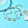 304 Stainless Steel Multi-strand Link Bracelets BJEW-Z083-01G-02-1