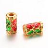 Alloy Enamel Beads ENAM-T003-01-1