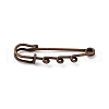 Iron Brooch Findings KK-Q491-R-1