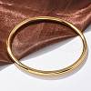 304 Stainless Steel Plain Bangles for Women BJEW-S161-13G-3