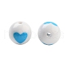 Opaque Printed Acrylic Beads OACR-G038-05B-2
