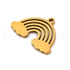 201 Stainless Steel Pendants STAS-U016-05G-2